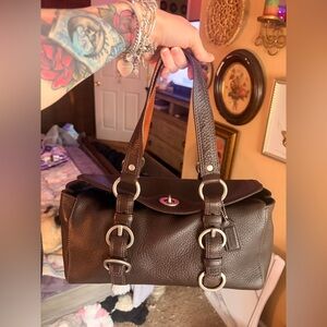 Coach Brown Leather Chelsea Satchel